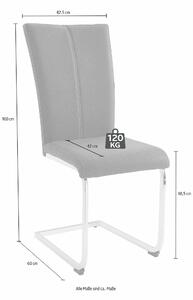 Home affaire Set 2 scaune Nils kaki, 42,5/60/100 cm