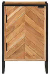 Dulap de baie, 40x30x60 cm, lemn masiv de acacia și fier