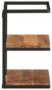Raft de perete, 40x30x50 cm, lemn masiv de acacia și fier