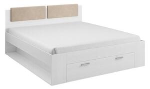 Pat Austin J106Dublu, Alb, 160x200, PAL laminat, 166x205x94cm