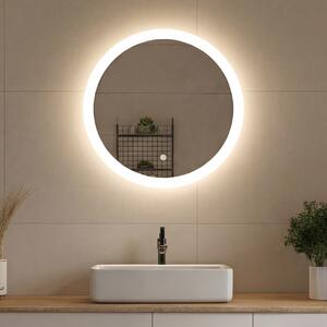 Oglindă rotundă de baie cu iluminare LED 60 cm