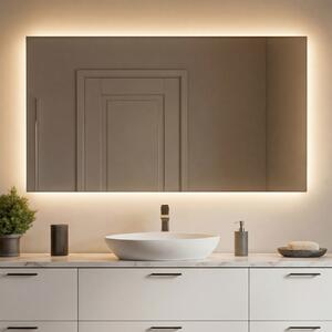 Oglinzi moderne baie cu leduri 120x70cm cu lumină LED rece 7000K, lumină caldă 3000K sau lumină neutră 4500K