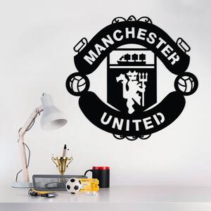 DUBLEZ | Tablou din lemn - Logo Manchester United