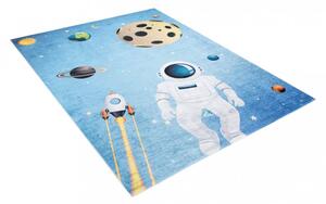 Covor pentru copii cu motiv de astronauți și planete Lăţime: 80 cm | Lungime: 150 cm