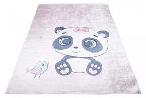 Covor pentru copii cu un motiv adorabil de panda Lăţime: 120 cm | Lungime: 170 cm