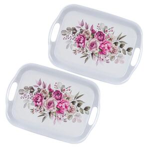Set de tăvi din melamină ROSES 36 x 25,5 cm 2 buc