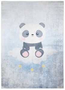 Covor pentru copii cu un panda drăguț pe un nor Lăţime: 80 cm | Lungime: 150 cm