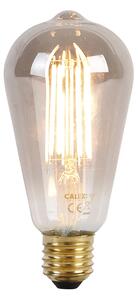 Lampă suspendată inteligentă alamă cu sticlă albastru ocean 20 cm inclusiv WiFi ST64 - Pallon