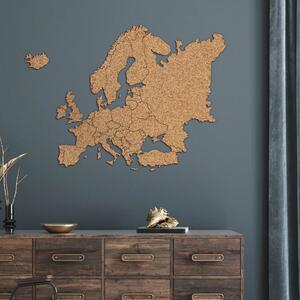 DUBLEZ | Sticker Europa pentru perete - Hartă plută