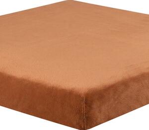 Cearceaf cu elastic din micropluş aluniu 90 x 200 cm