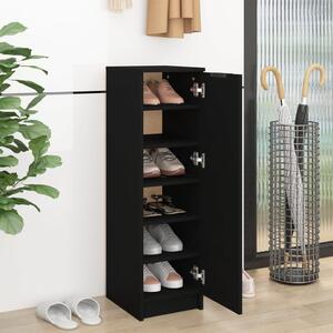Pantofar, negru, 30x35x100 cm, lemn compozit
