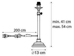 Lampă de masă clasică negru reglabilă fără umbră - Accia