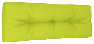 Pernă de paleți, verde aprins, 120x40x12 cm, material textil