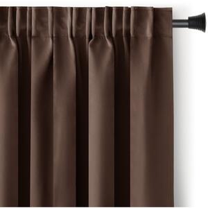 Draperie maro dimout (semi-opacă) 140x175 cm Kierra – Restilo