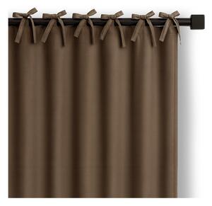 Draperie maro dimout (semi-opacă) 140x250 cm Carli Tie – Restilo