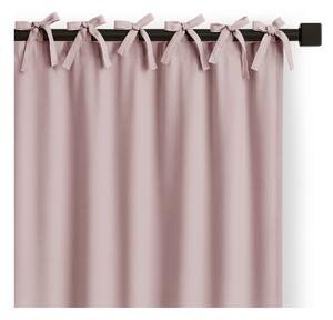 Draperie roz prăfuit dimout (semi-opacă) 140x250 cm Carli Tie – Restilo