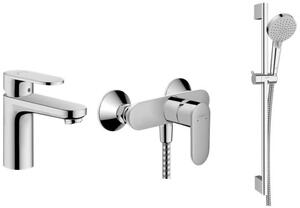 Set baterie lavoar Hansgrohe Vernis Blend 71580000, baterie de duș Hansgrohe Vernis Blend 71640000, 26279000