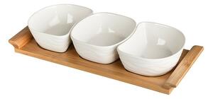 Set boluri servire pe suport Altom Bamboo