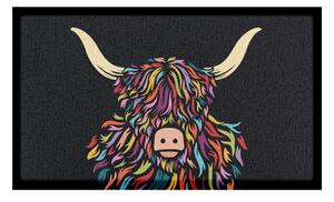 Covoraș de intrare din PVC 40x70 cm Highland Cow – Artsy Doormats