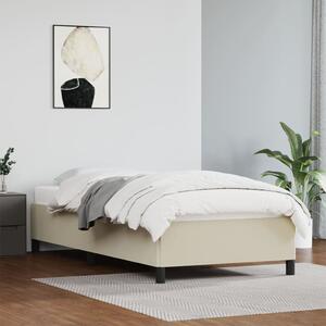 Cadru de pat, crem, 80x200 cm, piele ecologică