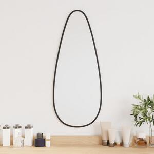 Oglindă de perete, negru, 60x25 cm