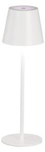 Veioză albă LED cu abajur din metal (înălțime 36,5 cm) Viletto – Fischer & Honsel