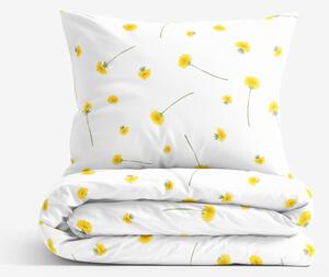 Goldea lenjerie de pat 100% bumbac - păpădie 200 x 220 și 2buc 50 x 70 cm