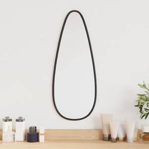 Oglindă de perete, negru, 50x20 cm