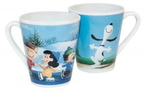 Set de 2 căni cu motiv Snoopy 280 ml