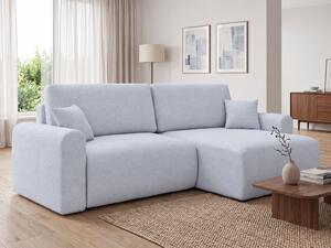 Coltar extensibil reversibil NORDEN PAROS 250x140 cm, gri deschis