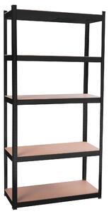 Aga Raft metalic 180x90x40 cm 5 poli Negru