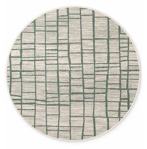 Covor pentru exterior și interior verde/crem rotund ø 200 cm Haringey Crouch – Ted Baker