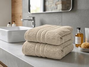 Prosop CONFORT 50 x 100 cm crem, 100% bumbac