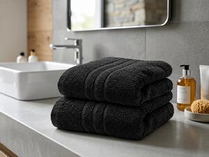 Prosop CONFORT 50 x 100 cm negru, 100% bumbac