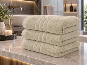 Prosop CONFORT 70 x 140 cm crem, 100% bumbac