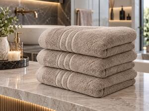 Prosop de corp Confort bej 70 x 140 cm, 100% bumbac