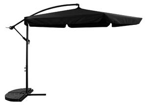 Aga Umbrelă de grădină suspendată 300 cm Negru