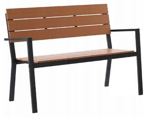 Bancă de grădină Aga 118x54x77 Maro