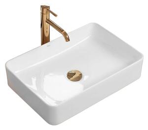 Rea Avia, chiuveta blat 510x345x110 mm, alb lucios, REA-U0840