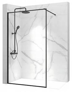 Rea - Paravan de duș Bler 80x195cm, sticlă 8mm, sticlă transparentă / profil negru, REA-K7637