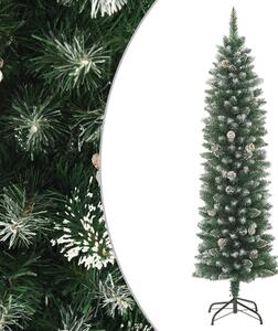 Brad de Crăciun artificial slim cu suport, 120 cm, PVC