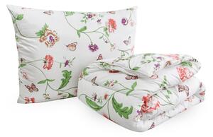 Set pilota pentru toate anotimpurile 140x200 cm din fibra siliconica cu perna 70x90 cm MEADOW FLOWERS