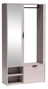 Set hol MILO UNI, casmir, PAL laminat/metal, 100x33x189.4 cm
