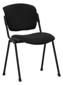 Scaun vizitator VANNI Black, Negru stofa cagliari