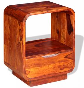 Noptiera cu sertar, lemn masiv de sheesham, 40 x 30 x 50 cm - V243952V