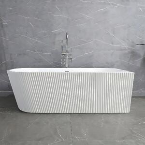 Rea Wenus, cadă de baie acrilică de colț 1700x800x575 mm, dreapta, albă, REA-W0130