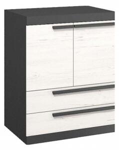 Beverly K101_80 Dresser #white-graphite