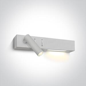 One Light Agnes lampă de perete 2x W alb 65146/W/W