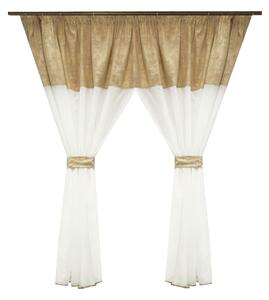 Perdea Velaria in ivoire si asos bej, 330x145 cm