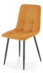 Scaun K560, galben/negru, stofa clasica/metal, 45x53x88 cm